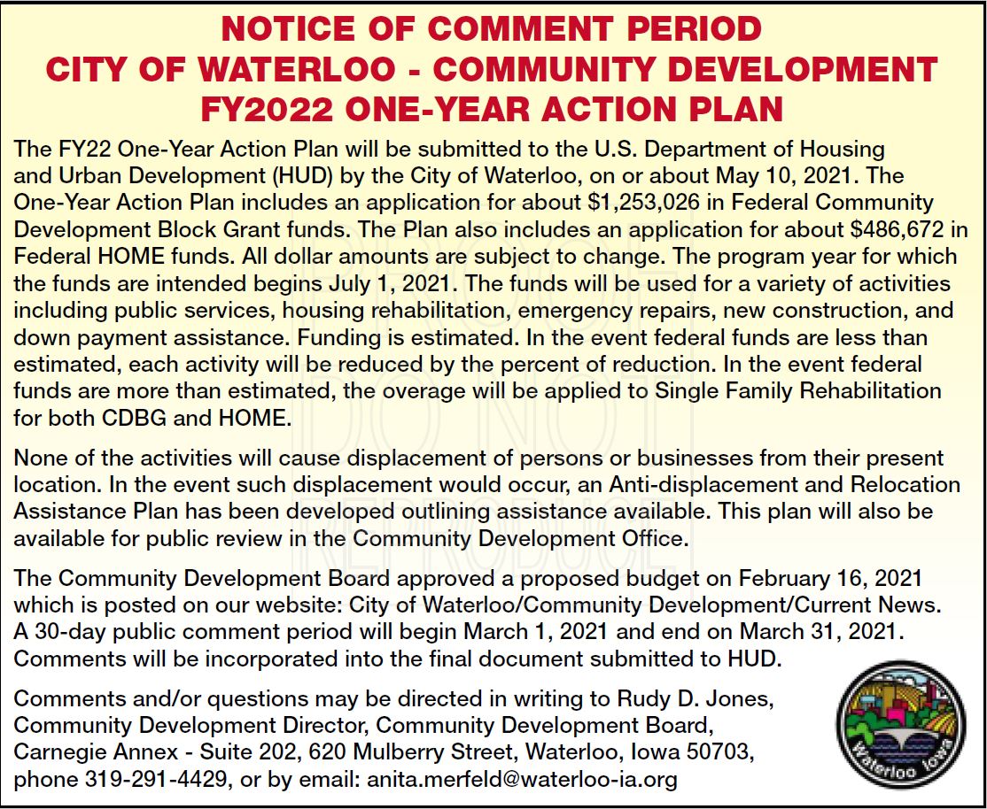 Community Dev Public Notice